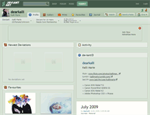 Tablet Screenshot of dearkalli.deviantart.com