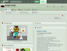 Tablet Screenshot of mongels-citadel.deviantart.com