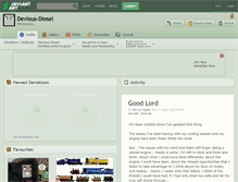Tablet Screenshot of devious-diesel.deviantart.com