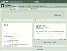 Tablet Screenshot of belgarath.deviantart.com