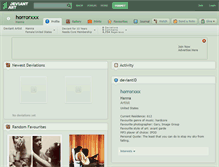 Tablet Screenshot of horrorxxx.deviantart.com