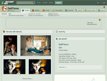 Tablet Screenshot of daliflores.deviantart.com