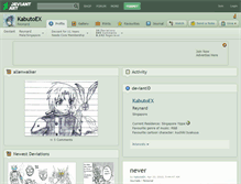 Tablet Screenshot of kabutoex.deviantart.com