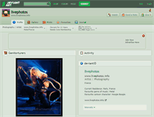 Tablet Screenshot of livephotos.deviantart.com