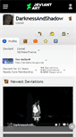 Mobile Screenshot of darknessandshadow.deviantart.com