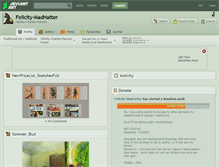 Tablet Screenshot of felicity-madhatter.deviantart.com