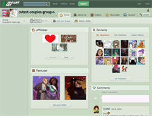 Tablet Screenshot of cutest-couples-group.deviantart.com