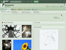 Tablet Screenshot of fiercewarrior.deviantart.com