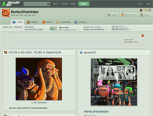 Tablet Screenshot of perfectpinkwater.deviantart.com