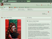 Tablet Screenshot of deadcamper.deviantart.com