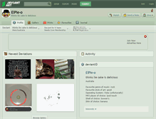 Tablet Screenshot of elpie-o.deviantart.com