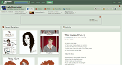 Desktop Screenshot of ladysilverwood.deviantart.com