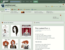 Tablet Screenshot of ladysilverwood.deviantart.com