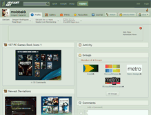 Tablet Screenshot of molobakk.deviantart.com