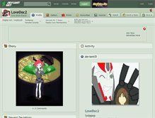 Tablet Screenshot of lovedoc2.deviantart.com