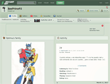 Tablet Screenshot of beeprime93.deviantart.com