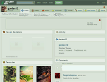 Tablet Screenshot of gordan12.deviantart.com