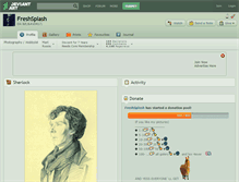 Tablet Screenshot of freshsplash.deviantart.com
