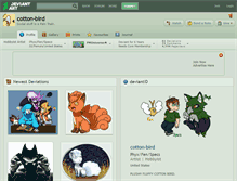 Tablet Screenshot of cotton-bird.deviantart.com