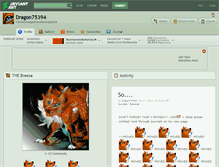 Tablet Screenshot of dragon75394.deviantart.com