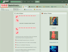 Tablet Screenshot of passionforest.deviantart.com