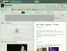 Tablet Screenshot of pestdoktor.deviantart.com
