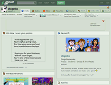 Tablet Screenshot of diogoshx.deviantart.com