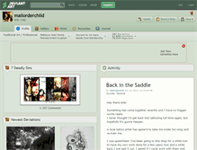 Tablet Screenshot of mailorderchild.deviantart.com