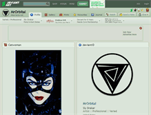 Tablet Screenshot of mrorbital.deviantart.com