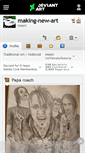 Mobile Screenshot of making-new-art.deviantart.com