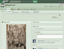Tablet Screenshot of making-new-art.deviantart.com