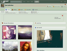 Tablet Screenshot of narcoticnun.deviantart.com