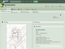 Tablet Screenshot of metarusoniku.deviantart.com