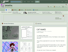 Tablet Screenshot of jennaviva.deviantart.com