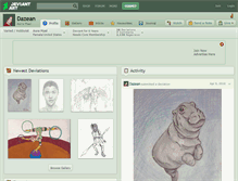 Tablet Screenshot of dazean.deviantart.com