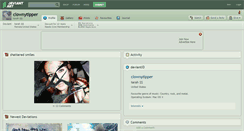 Desktop Screenshot of clownytipper.deviantart.com
