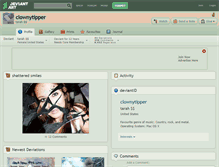 Tablet Screenshot of clownytipper.deviantart.com