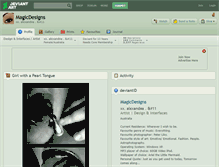 Tablet Screenshot of magicdesigns.deviantart.com