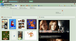 Desktop Screenshot of gamingwaffle.deviantart.com
