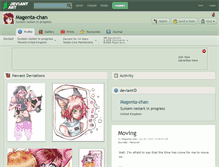 Tablet Screenshot of magenta-chan.deviantart.com