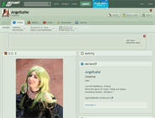 Tablet Screenshot of angellushe.deviantart.com