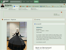 Tablet Screenshot of dimbarion.deviantart.com