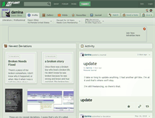Tablet Screenshot of damina.deviantart.com