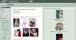 Desktop Screenshot of club-tutu.deviantart.com