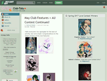 Tablet Screenshot of club-tutu.deviantart.com