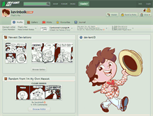 Tablet Screenshot of kevinbolk.deviantart.com