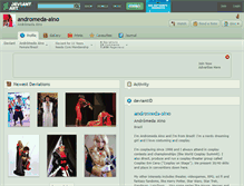 Tablet Screenshot of andromeda-aino.deviantart.com