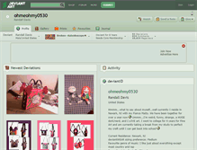 Tablet Screenshot of ohmeohmy0530.deviantart.com