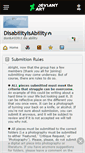 Mobile Screenshot of disabilityisability.deviantart.com