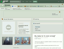 Tablet Screenshot of genoses.deviantart.com